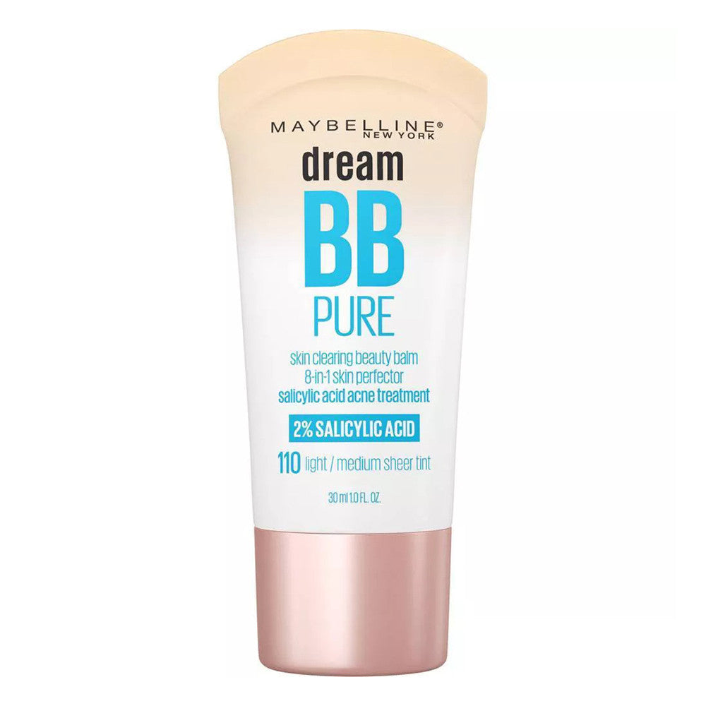 Maybelline Dream Pure BB Cream, 110 Light And Medium, 1 Oz